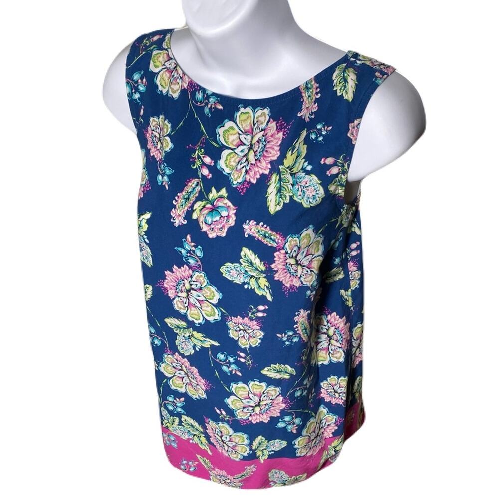 J.JILL Floral Sleeveless Womans Top Size M